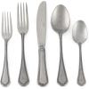Martha Stewart Kendleton 20 pc Stainless Steel Flatware Set – Mirror Polish(Laurentide (Stone Finish))