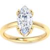 Martha Stewart Marquise Shape Lab Grown Diamond Solitaire Ring, Diamond Engagement Ring in 14 Karat Gold(yellow-gold)