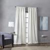 Martha Stewart Milan Damask Room Darkening Lined Rod Pocket Window Curtain Single Panel, 84″, Ivory(Ivory)