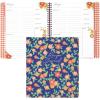 Martha Stewart Recipe Journal, Make Your Own Cookbook with 120 Pages for Detailed Recipe Notes, Ingredients and Instructions, Customizable Tabs, 11 x 9 inches, Floral Deep Ultramarine