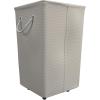 Martha Stewart Storage Collapsible Home Laundry Collection, Laundry Hamper with Wheels, Grey(Cottage Dot)