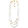 Martha Stewart Three Strand Pearl Necklace In Gold For Women