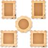 Martha Stewart, Wavy Wood Frame Set, 5 pcs