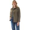 Martha Stewart Women’s Chore Jacket – Lightweight Utility Coat Casual Outerwear, Long Sleeve Work Layers(Kalamata)