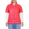 Martha Stewart Women’s Quilted Down Puffer Vest, Lightweight Short Sleeve Packable Jacket with Pockets, Warm Winter Outerwear(Ladybug Red)