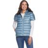 Martha Stewart Women’s Short Sleeve Quilted Down Puffer Vest(Cloud Sky)