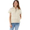 Martha Stewart Women’s Short Sleeve Quilted Down Puffer Vest(Oat)