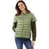 Martha Stewart Women’s Short Sleeve Quilted Down Puffer Vest(Sage)