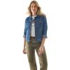Martha Stewart Women’s Utility Denim Canvas Chore Jacket – Trendy Barn & Western Style Jean Jacket(Vintage Wash)