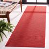 Martha Stewart x SAFAVIEH Area Rug Collection – 2’3″ x 8′ Runner, Red, Sisal & Jute, Farmhouse Style, Ideal for Living Room, Bedroom, Foyer, Hallway (MSR9501Q)(Red)