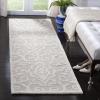 Martha Stewart x SAFAVIEH Area Rug Collection – 5′ x 8′, Whetstone Grey, Handmade Wool, Marais Scroll Design, Ideal for Living Room, Bedroom, Office, Dining Space (MSR4324A)(Fledgling)