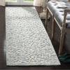 Martha Stewart x SAFAVIEH Area Rug Collection – 8′ x 10′, Blue & Ivory, Handmade Wool, Ideal for Living Room, Bedroom, Office, Dining Space (MSR3513B)(Blue/Ivory)