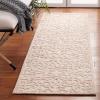 Martha Stewart x SAFAVIEH Area Rug Collection – 8′ x 10′, Blue & Ivory, Handmade Wool, Ideal for Living Room, Bedroom, Office, Dining Space (MSR3513B)(Ivory/Pink)