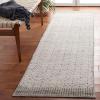 Martha Stewart x SAFAVIEH Area Rug Collection – 8′ x 10′, Grey & Ivory, Handmade Wool, Ideal for Living Room, Bedroom, Office, Dining Space (MSR9604G)(Grey/Ivory)