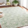 Martha Stewart x SAFAVIEH Area Rug Collection – 8′ x 10′, Ivory & Grey, Handmade Wool, Ideal for Living Room, Bedroom, Office, Dining Space (MSR3528F)(Ivory/Green)