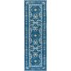 Martha Stewart x SAFAVIEH Machine Washable Area Rug Collection – 5′ x 8′, Dark Blue & Beige, Slip Resistant & Easy Cleaning, Ideal for Ideal for Living Room, Bedroom, Dining Space (MSRW179M)(Dark Blue/Beige)