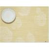 Martha by Martha Stewart | Chilewich Rosette Placemats in Abalone – Set of 4 – Easy Care Woven Tabletop Textiles – Indoor/Outdoor – 18.5″ x 13.5″ Rectangle(Wheat)
