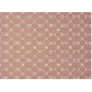 Chilewich Martha by Martha Stewart Coverlet Rug in Sea – 23″x36″ – Easy Care – Premium Indoor/Outdoor Floor Mat for Entry, Kitchen, Bath, Pool with Non-Slip Backing(Burnt Coral)