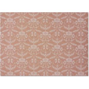 Chilewich Martha by Martha Stewart Damask Rug in Abalone – 23″x36″ – Easy Care – Premium Indoor/Outdoor Floor Mat for Entry, Kitchen, Bath, Pool with Non-Slip Backing(Burnt Coral)