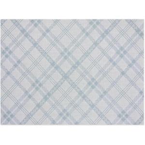 Chilewich Martha by Martha Stewart Ribbons Rug in Wheat – 23″x36″ – Easy Care – Premium Indoor/Outdoor Floor Mat for Entry, Kitchen, Bath, Pool with Non-Slip Backing(Sea)