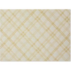 Chilewich Martha by Martha Stewart Ribbons Rug in Wheat – 23″x36″ – Easy Care – Premium Indoor/Outdoor Floor Mat for Entry, Kitchen, Bath, Pool with Non-Slip Backing(Wheat)