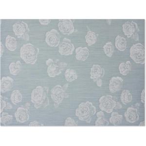 Chilewich Martha by Martha Stewart Rosette Rug in Flax – 23″x36″ – Easy Care – Premium Indoor/Outdoor Floor Mat for Entry, Kitchen, Bath, Pool with Non-Slip Backing(Sea)