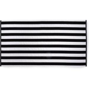 MARTHA STEWART 100% Cotton Bath Towels Set Of 6 Piece, 2 Bath Towels, 2 Hand Towels, 2 Washcloths, Quick Dry Towels, Soft & Absorbent, Bathroom Essentials, Light Gray(X Black & White)