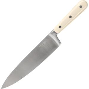 Martha Stewart 8 Inch Forged Triple Riveted Stainless Steel Chef Knife – Linen(Linen (Chef’s Knife))