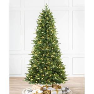 Martha Stewart Acadia Spruce Green Tree with 200 LED Lights, 5 Feet Tall