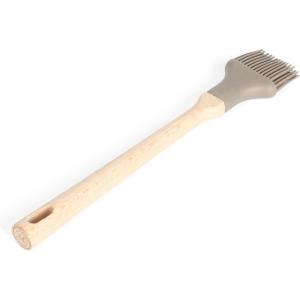 Martha Stewart Bainford Extra Large 14″ Solid Wood Spoon – Beech Wood(Bainford Silicone Brush)