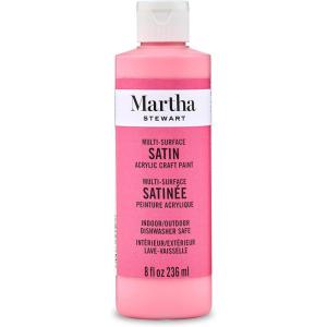Martha Stewart, Craft Paint, Rose Gold, 8 fl oz Premium Metallic Finish Paint, Perfect For Easy To Apply DIY Arts And Crafts, 68702(Camellia Pink)