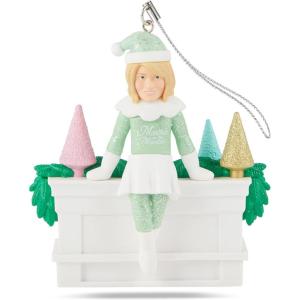 Martha Stewart Funny Christmas Ornaments for Adults – Martha on The Mantel Holiday Collectible Décor, Christmas Tree Decoration, Secret Santa Collectible(Green-3dd)