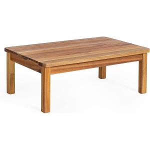 Martha Stewart Kids Outdoor Low Table: Acacia Wood Activity Desk for Play & Learning, Kids Picnic Table for Garden, Backyard, Porch, Patio & Outdoor Classroom Furniture | Measures 28″ x 17″ x 10″