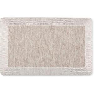 Martha Stewart Mira Modern Heathered Anti-Fatigue Air-Infused Kitchen Mat, Grey, 19.6″x32″(Coffee Brown)
