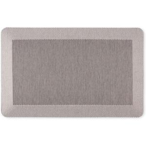 Martha Stewart Mira Modern Heathered Anti-Fatigue Air-Infused Kitchen Mat, Grey, 19.6″x32″(Grey)