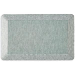 Martha Stewart Mira Modern Heathered Anti-Fatigue Air-Infused Kitchen Mat, Grey, 19.6″x32″(Mint Green)