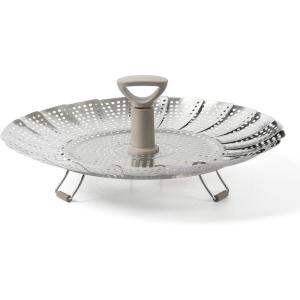 Martha Stewart Richburn 10.6″ Telescopic Folding Steamer Insert w/Nylon Handle – Mirror Finish(Steamer Insert (10.6″) (Pack of 6))