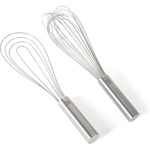 Martha Stewart Richburn 2pc 12″ Stainless Steel Balloon & Flat Whisk – Satin Finish