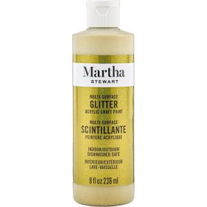Martha Stewart Satin Acrylic Craft Paint, Wild Salmon, 8 oz(Florentine Gold)