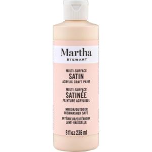 Martha Stewart Satin Acrylic Craft Paint, Wild Salmon, 8 oz(Porcelain Doll)