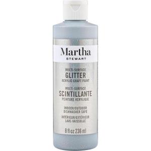 Martha Stewart Satin Acrylic Craft Paint, Wild Salmon, 8 oz(Sterling Silver)