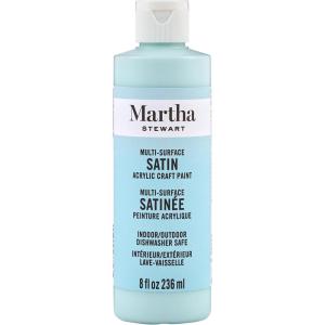 Martha Stewart Satin Acrylic Craft Paint, Wild Salmon, 8 oz(Summer Haze)