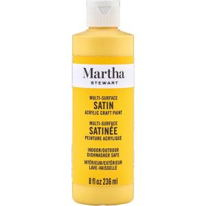 Martha Stewart Satin Acrylic Craft Paint, Wild Salmon, 8 oz(Yellow Jacket)