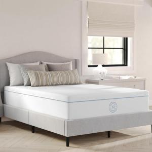 Martha Stewart SleepComplete King Mattress in a Box, Firm Pocket Spring and Foam Hybrid Mattress, Dual-Action Cooling, 5-Way Zoning, Coolweave Cover, 12 “, White(Full)