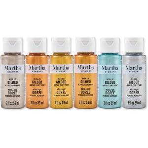 Martha Stewart Specialty Gilded Metallic Paint Set, 6 Pc