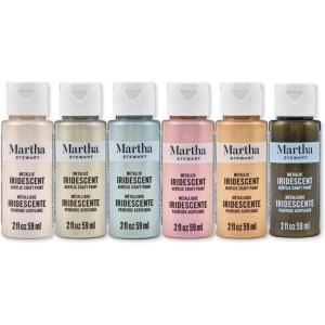 Martha Stewart Specialty Iridescent Metallic Paint Set, 6 Pc