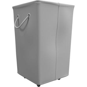 Martha Stewart Storage Collapsible Home Laundry Collection, Laundry Hamper with Wheels, Grey(Grey)