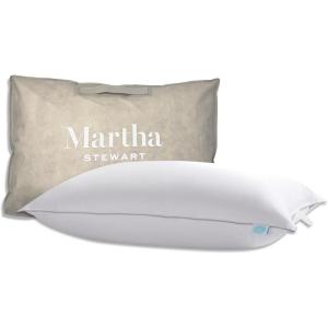 Martha Stewart White Down Pillows 600 Fill Power Luxury Hotel Bed Pillow Cooling Breathable Sleeping Pillows Made in USA(King(Set of 1 Pack))