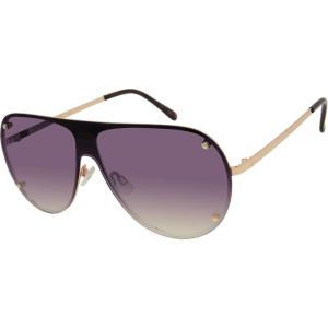 Martha Stewart Women Protective Metal Aviator Pilot Sunglasses(Gold & Tortoise)