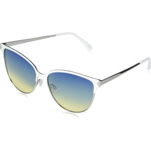 Martha Stewart Women Retro Metal Protective Sunglasses(White and Silver)